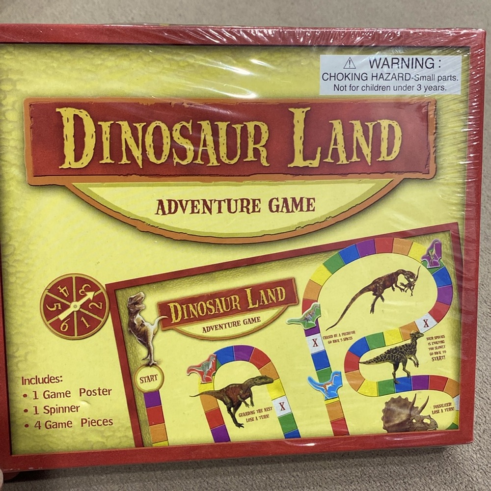 New Sealed By The Clever Factory "Dinosaur Land" Adventure Game" 2008 Collection